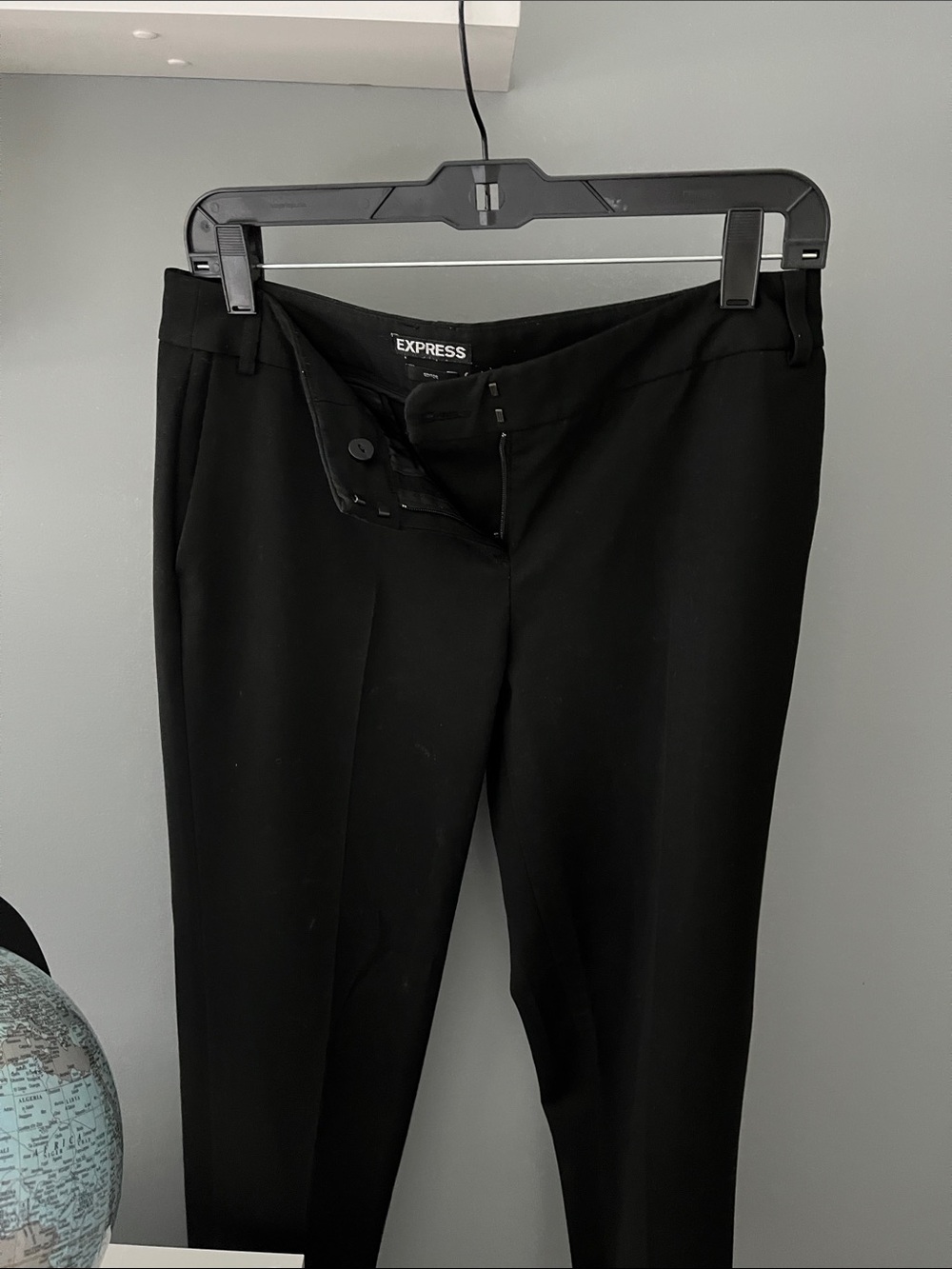 Express Editor Black Ankle Pants
